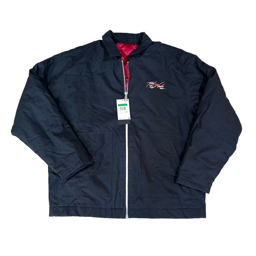 Nike Jordan Flight Heritage Reversible Jacket Black Red (DJ0238-010) Men Sz XL